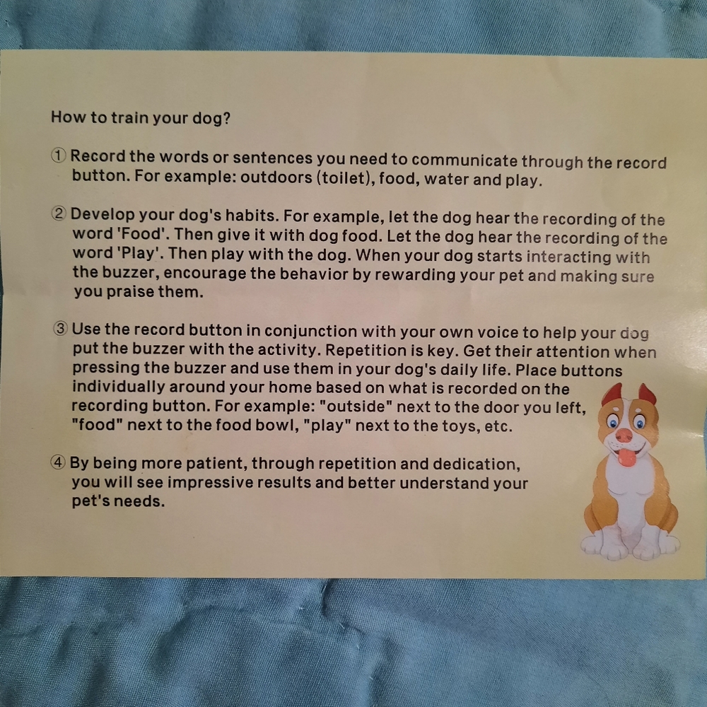 Pet/Child Speak/Training Buttons (8) - Picture 4 of 11